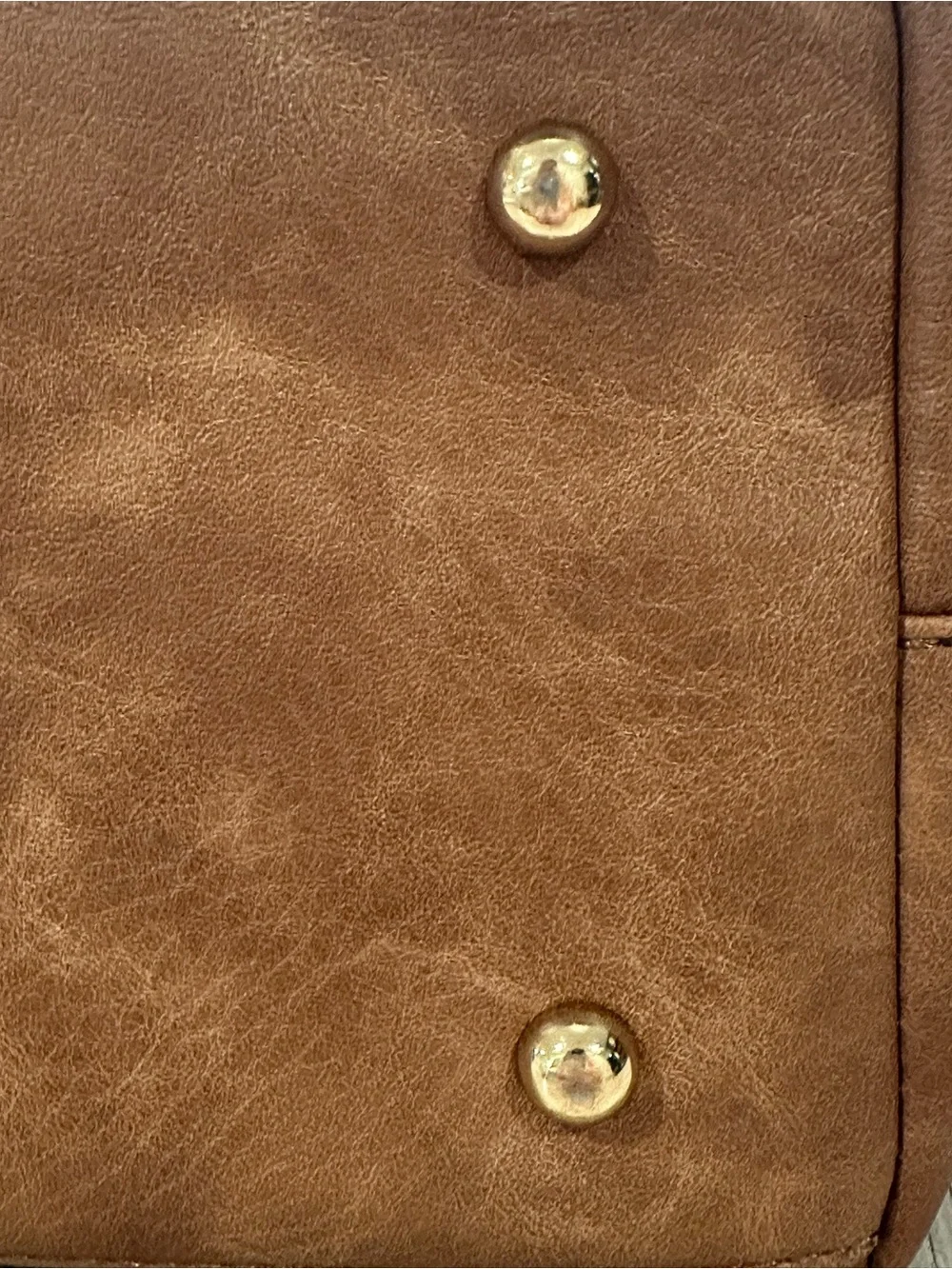 Urban Expressions. Brown Faux Leather Tote Bag